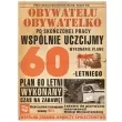 etykieta na butelke urodziny 60 letni plan prl 95x125 mm 25 szt