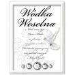 etykiety na butelke wodka weselna bialo czarna dekoracjepolska 25szt