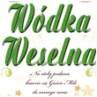 etykiety na butelke wodka weselna zielona dekoracjepolska 25szt
