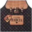 fartuch kuchenny stylowa babcia czarny party tino