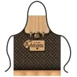 fartuch kuchenny stylowy dziadek czarny party tino