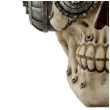 figurka czaszka steampunk w sluchawkach puckator 16 x 13 cm