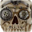 figurka czaszka steampunk w sluchawkach puckator 16 x 13 cm