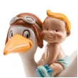 figurka na tort chrzest chlopiec i bocian dekora 10 cm