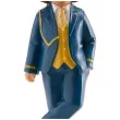 figurka na tort komunia chlopiec w granatowej marynarce dekora 15 cm