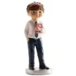 figurka na tort komunia chlopiec z biblia dekora 15 5 cm