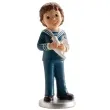 figurka na tort komunia chlopiec z golebiem dekora 16 cm