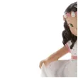 figurka na tort komunia dziewczynka w sukience dekora 16 cm