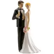 figurka na tort mloda para z kieliszkami szampana dekora 16 cm