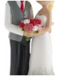figurka na tort para mloda z bukietem dekora 16 cm