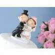 figurka para mloda z kieliszkami 1 szt