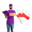 flagi na patyczku polska arpex 30 cm 3 szt