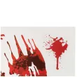 folia elektrostatyczna halloween krwawe slady dloni arpex 20x30 cm