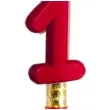 fontanna tortowa cyfra 1 urodziny zlota dekora 12 cm
