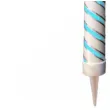 fontanna tortowa twist bialo blekitna 12 cm 2 szt