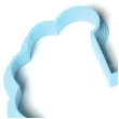 foremka baby shower boy wozek 87x85 mm blekitna brokatowa