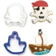 foremka do ciasteczek piracki statek i czaszka decora 2 szt
