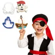 foremka do ciasteczek piracki statek i czaszka decora 2 szt