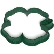 foremka koniczynka obrys zielony brokat 87x91 mm