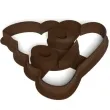 foremka poop kupa emoji usmiechnieta 91x86 mm brazowa