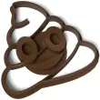 foremka poop kupa emoji usmiechnieta lux 91x86 mm brazowa