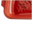 foremka silikonowa wytlaczane kwiatki czerwona dekora 28 x 21 5 cm