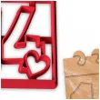 foremka walentynki 14 luty 92 x 72 mm czerwony