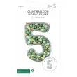 forma na balony cyfra 5 srebrny partydeco 53 dgt