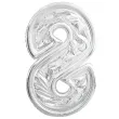 forma na balony cyfra 8 srebrny partydeco 53 dgt