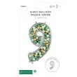forma na balony cyfra 9 srebrny partydeco 53 dgt