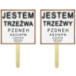 fotogadzet patyczki jestem trzezwy trzezwa 2 szt