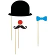fotogadzet patyczki klaun z wasem 4 szt