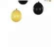 girlanda balonowa 18 urodziny zloty czarny bialy partydeco 12 szt
