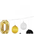 girlanda balonowa 50 urodziny zloty czarny bialy partydeco 12 szt