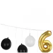 girlanda balonowa 60 urodziny zloty czarny bialy partydeco 12 szt