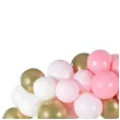 girlanda balonowa bialo rozowo zlota partydeco zestaw x60