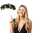 girlanda balonowa czarno zlota partydeco zestaw x60