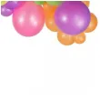 girlanda balonowa fluorescencyjna mix gemar 65 szt