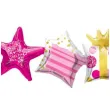 girlanda balonowa foliowa urodziny ksiezniczki rozowy qualatex 208 cm