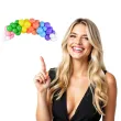 girlanda balonowa kolorowa tecza mix partydeco 60 szt