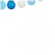 girlanda balonowa pastelowy blekit partydeco 20 szt