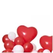 girlanda balonowa serca czerwony bialy gemar 66 szt