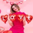 girlanda balonowa serca love czerwony partypal 1 m