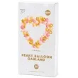 girlanda balonowa serce zlota partydeco 166 x 160 cm 68 szt