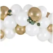 girlanda balonowa wesele w ogrodzie bialo zlota partydeco zestaw 60szt