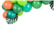 girlanda balonowa zielony dinozaur partydeco zestaw 60szt