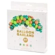 girlanda balonowa zielony dinozaur partydeco zestaw 60szt