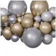 girlanda balonowa zloto i srebro gemar 65 szt