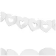 girlanda bibulowa serca biala 9x300 cm 1 szt
