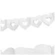 girlanda bibulowa serca biala 9x300 cm 1 szt